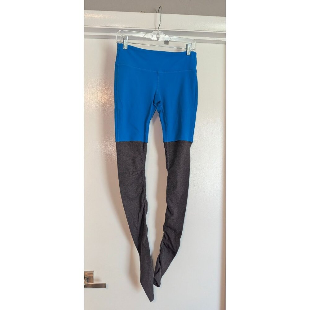 Alo Yoga Goddess Leggings Blue/Gray Sz Medium